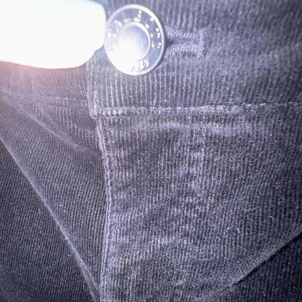 TALBOT'S PRISTINE BLACK CORDUROY STRAIGHT LEG PANTS  PLUS: 16    #2 - Picture 3 of 7